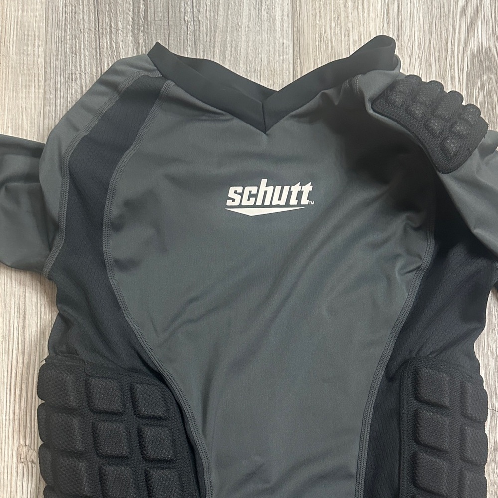 Schutt Black/Grey Padded Shirt - Y Medium